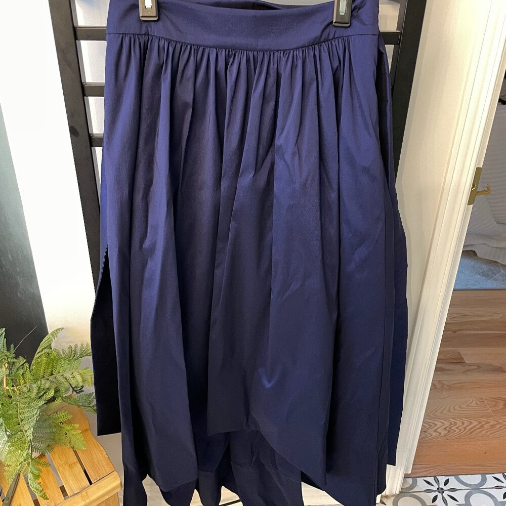 Eliza J Navy Midi High Low Skirt – Size 12